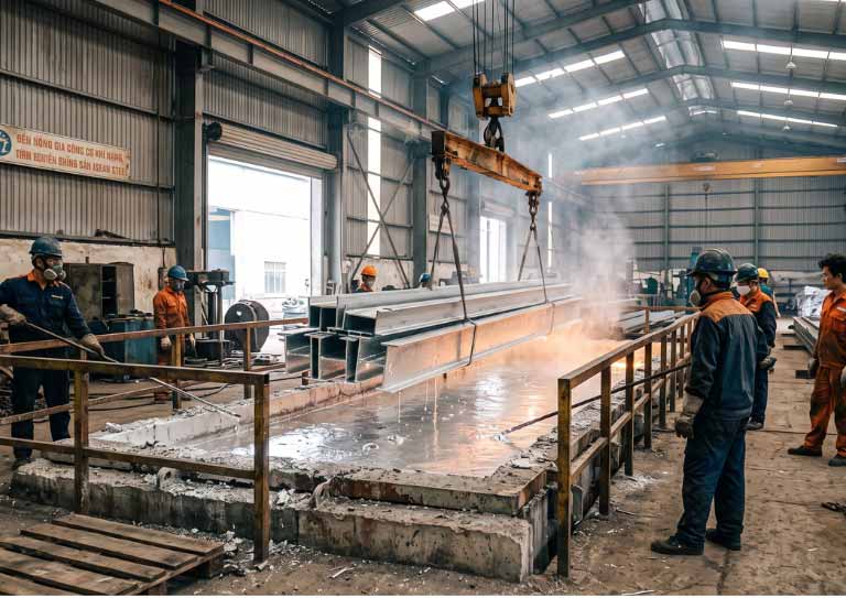 Bể mạ kẽm nhúng nóng quy mô lớn asean steel