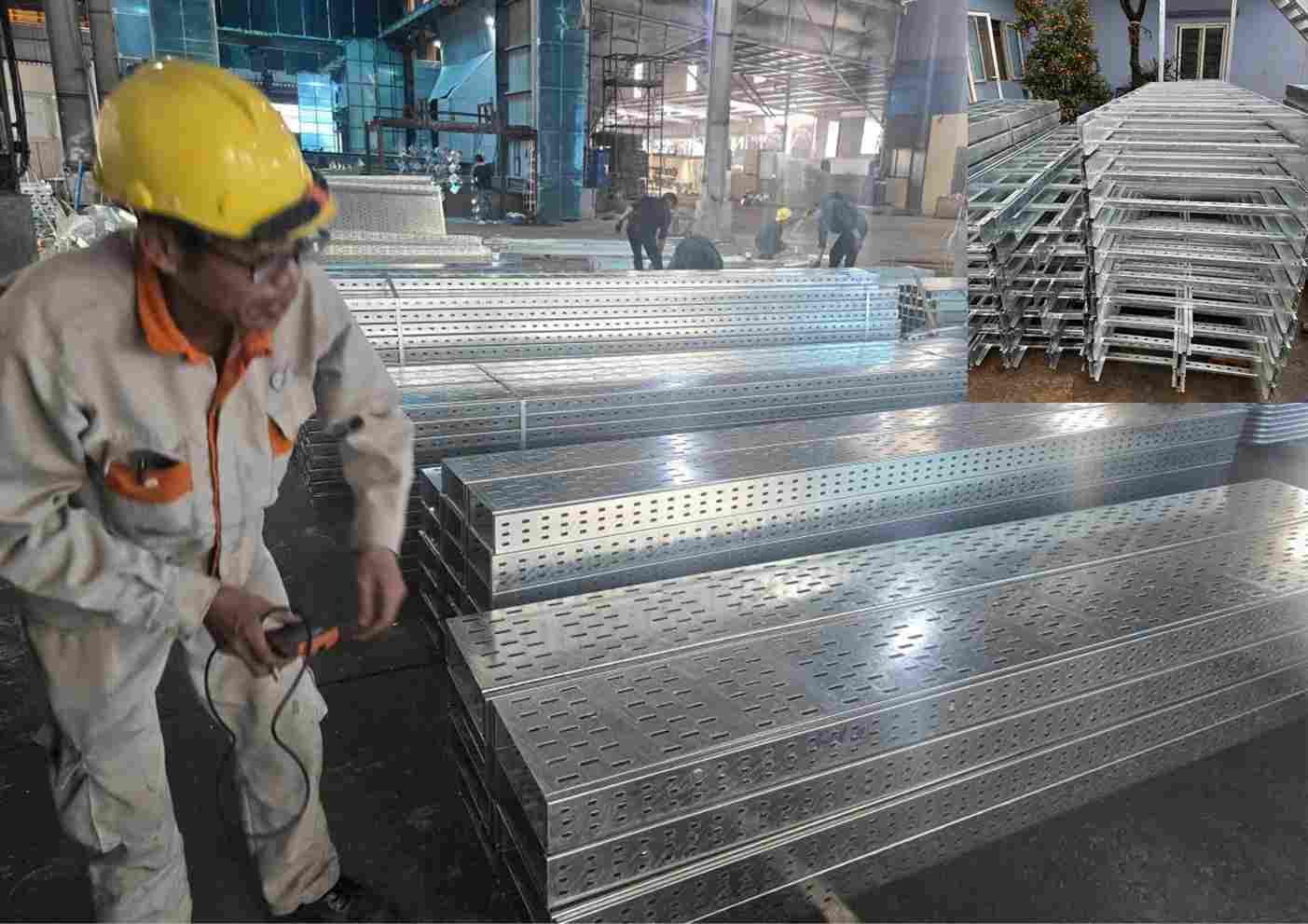 mạ kẽm nhúng nóng thang máng cáp